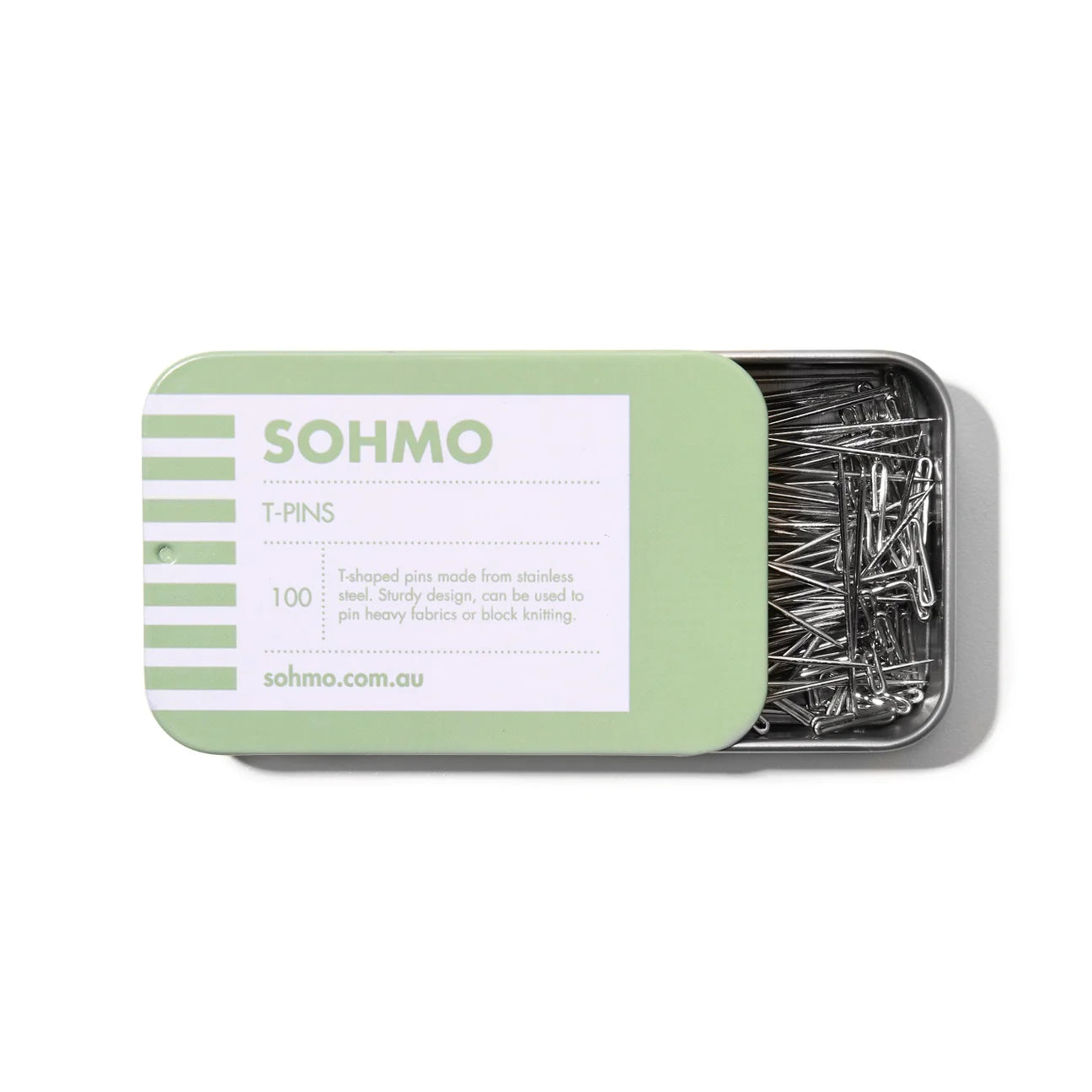 SOHMO - T Pins _ Pack of 100 Pins in a cute tin