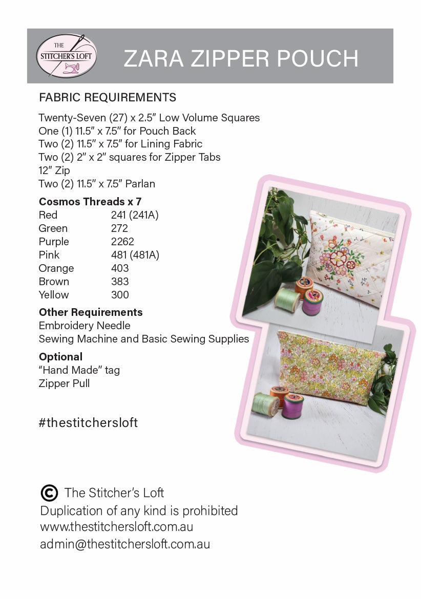 Zara Pouch by The Stitcher's Loft