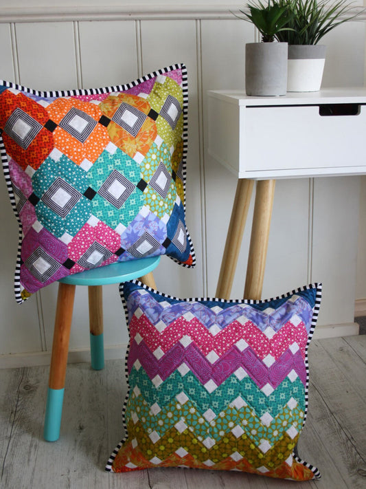 Bejeweld Cushion EPP Pattern by Lilabelle Lane Creations PDF Download with SVG Download for Brother Scan N Cut or Cricut Machines