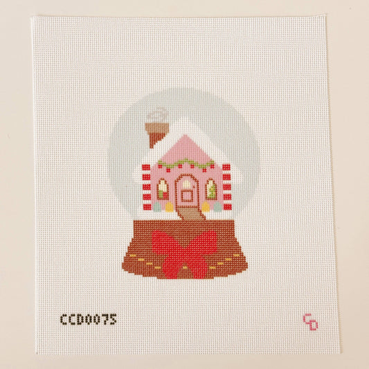 Christmas Snow Globe Needlepoint Canvas