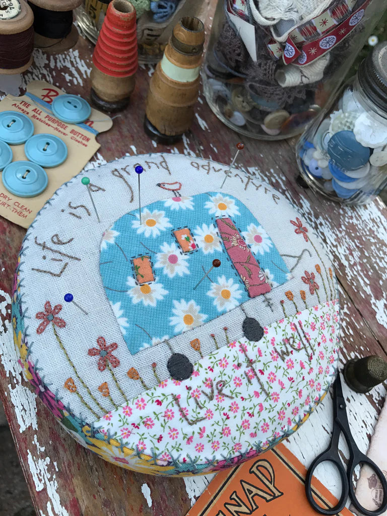 Grand Adventure Pincushion by Hatched and Patched