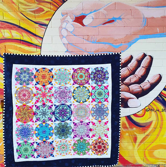 Paddle Wheel Quilt by Lilabelle Lane Creations -English Paper Piecing PDF Pattern + SVG Download for Scan N Cut or Cricut Machines