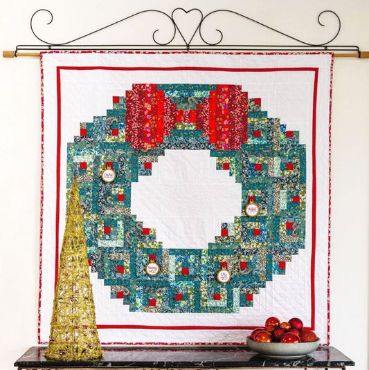 New Traditions Christmas Wreath Wall Hanging - PDF Pattern