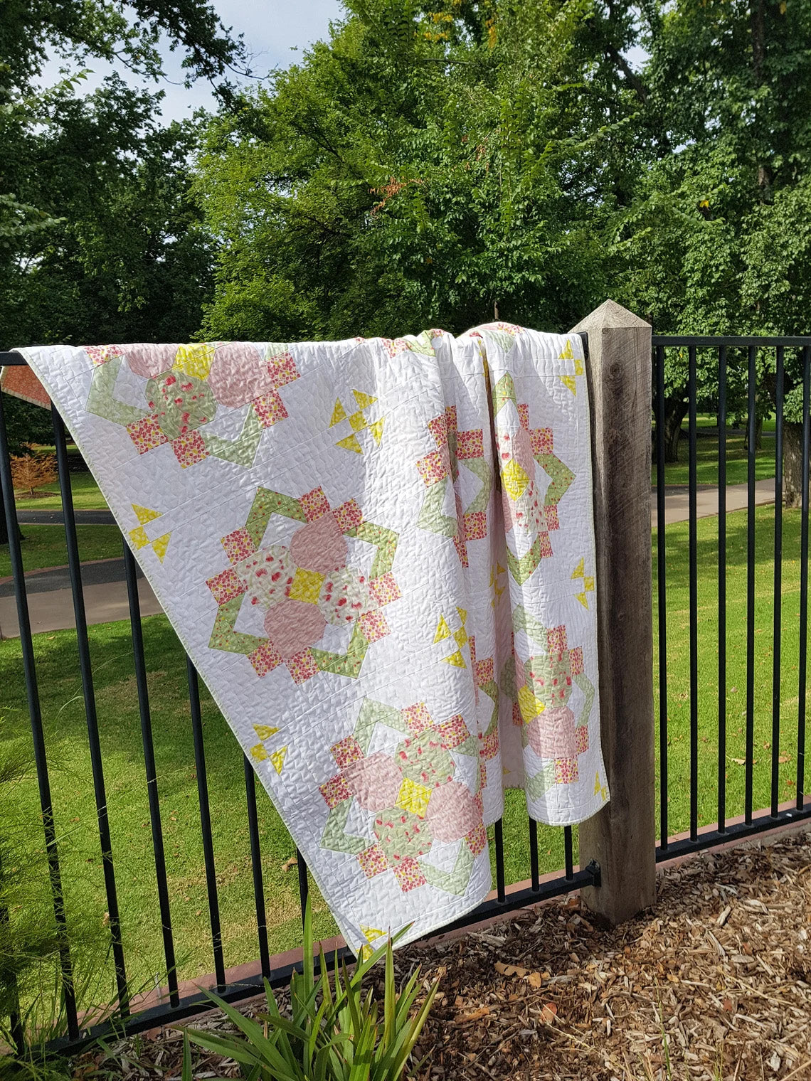 Summer Quilt Pattern by Lilabelle Lane Creations BIG Blocks Downloadable PDF