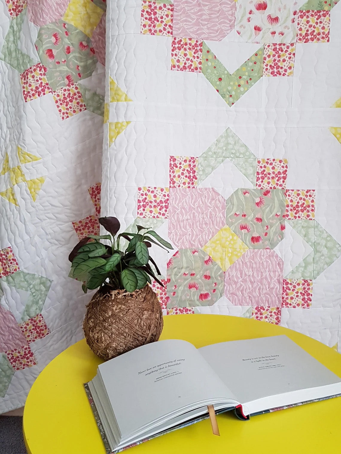Summer Quilt Pattern by Lilabelle Lane Creations BIG Blocks Downloadable PDF