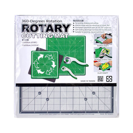 Rotary Cutting Mat 8" x 8" - Birch - Grey