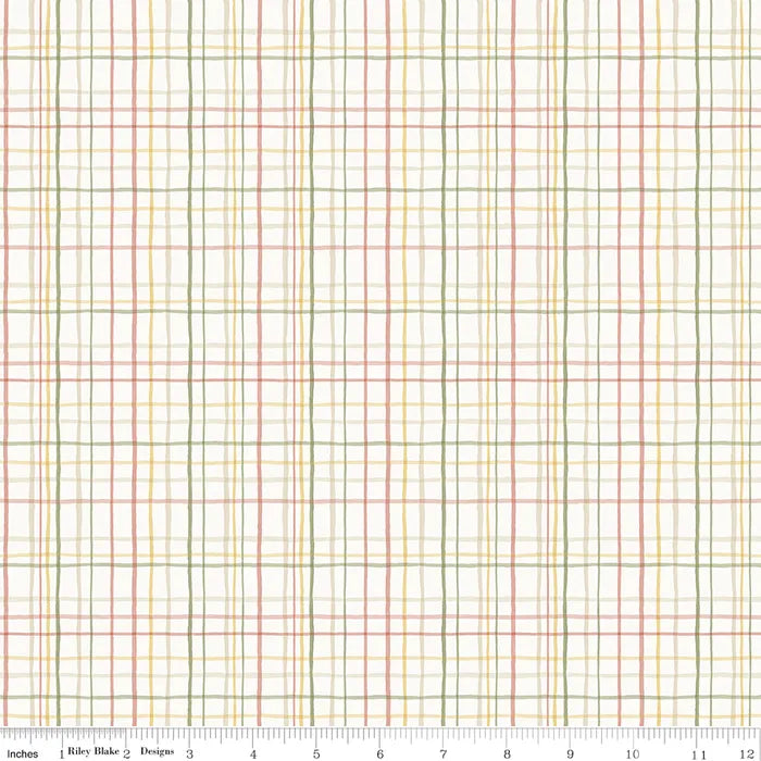 Plaid in Cloud- Love Me More by Riley Blake Fabrics