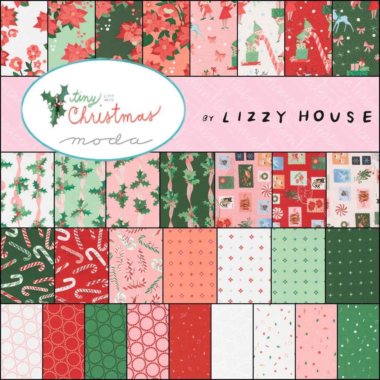 Tiny Christmas Layer Cake by Lizzy House- MODA