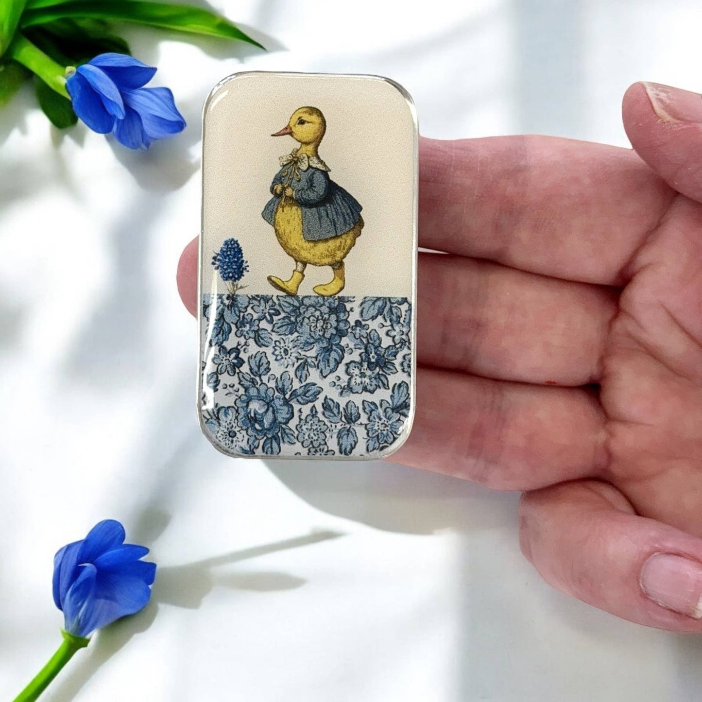 Firefly Notes Tin - Duck and Flower - LARGE