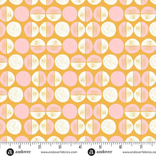 Moonlit Saffron - Memories  Unfold by Andover Fabrics
