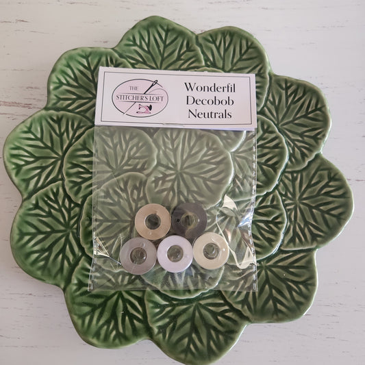 Wonderful DecoBob Neutrals - Bobbins x 5