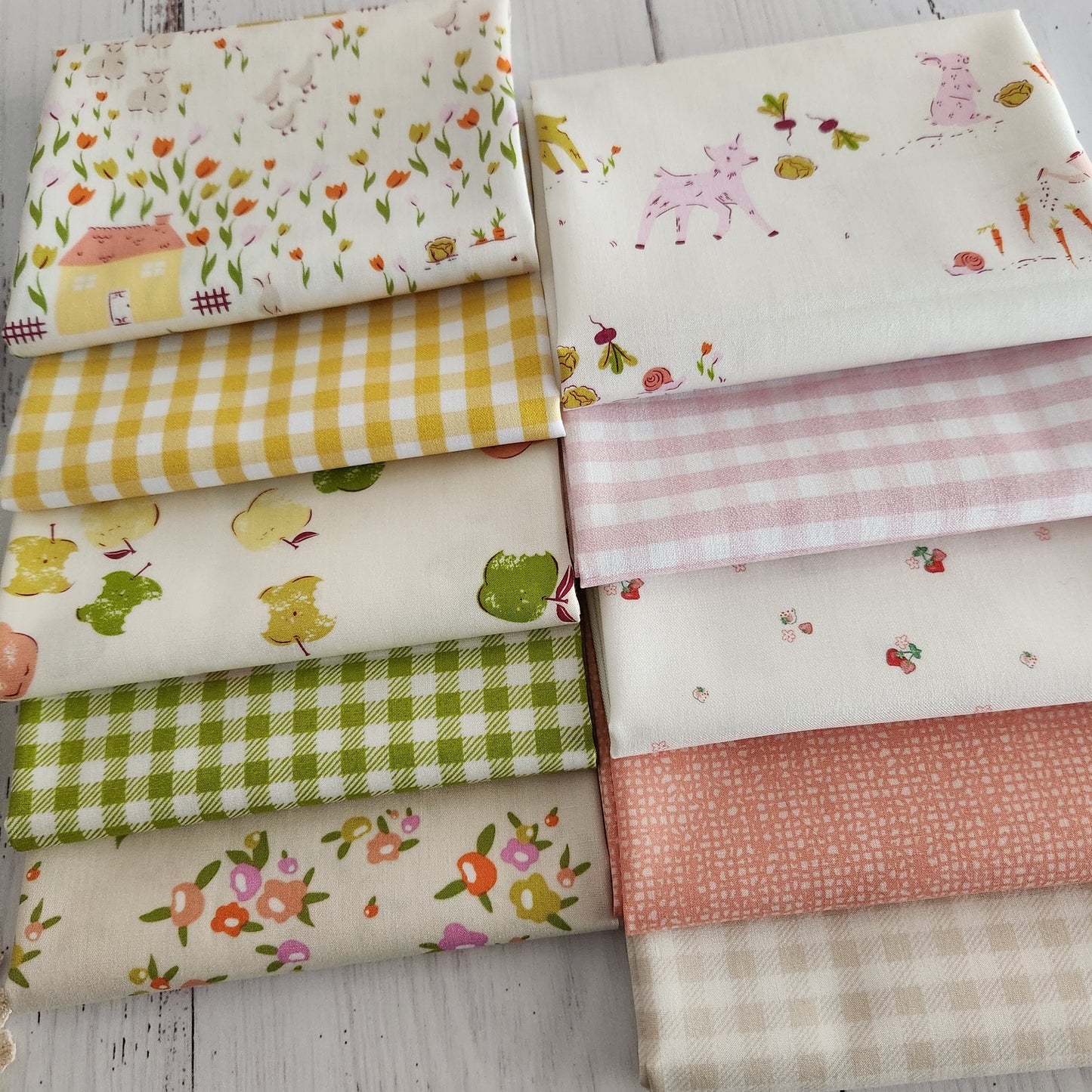 Cottage and Gingham - Curated 10 Fat Quarter Bundle