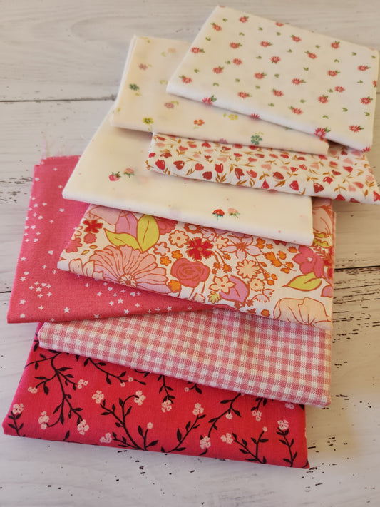 Floral Blush  - Curated 8 Fat Quarter Bundle