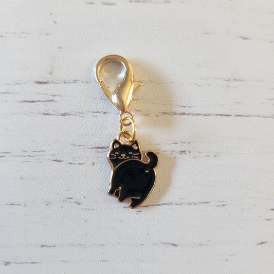 Black Cat - Zipper Charm