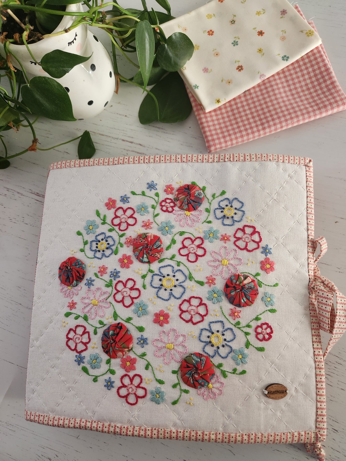 Take Me There - Project Folder with Pre-printed Linen  by Lilabelle Lane Creations