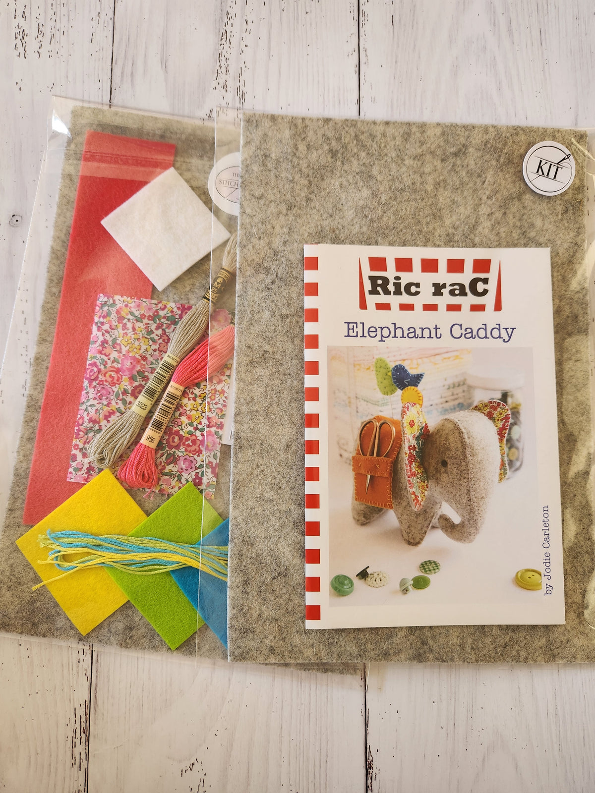 Ric Rac Elephant Elephant Caddy Sewing KIT by Jodie Carlton - Ric Rac – The Stitcher's Loft