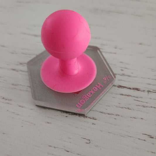 3/4" Hexagon Stamp / Patchwork Stamp