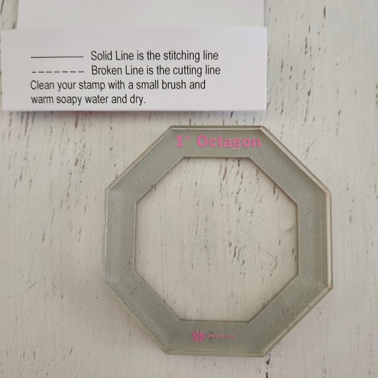 1" Octagon Stamp / Patchwork Stamp