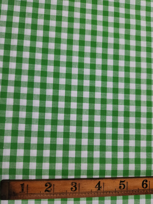 Green  1/4" - Yarn Dyed Japanese Gingham