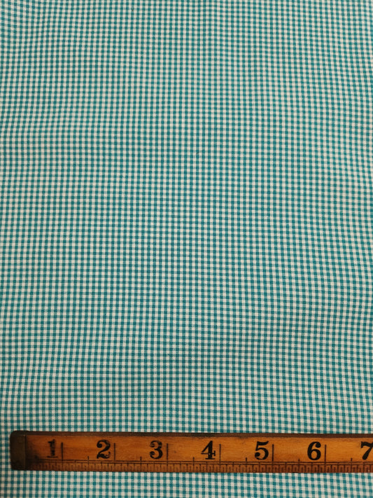 Teal  1/16" - Yarn Dyed Japanese Gingham
