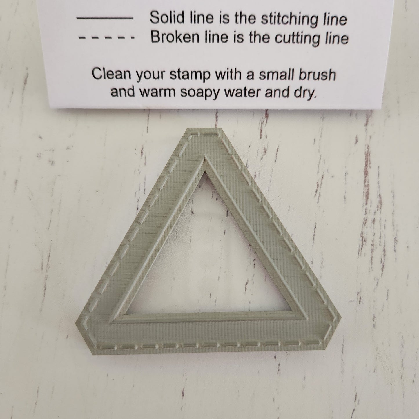 2" Equilateral  Triangle / Patchwork Stamp