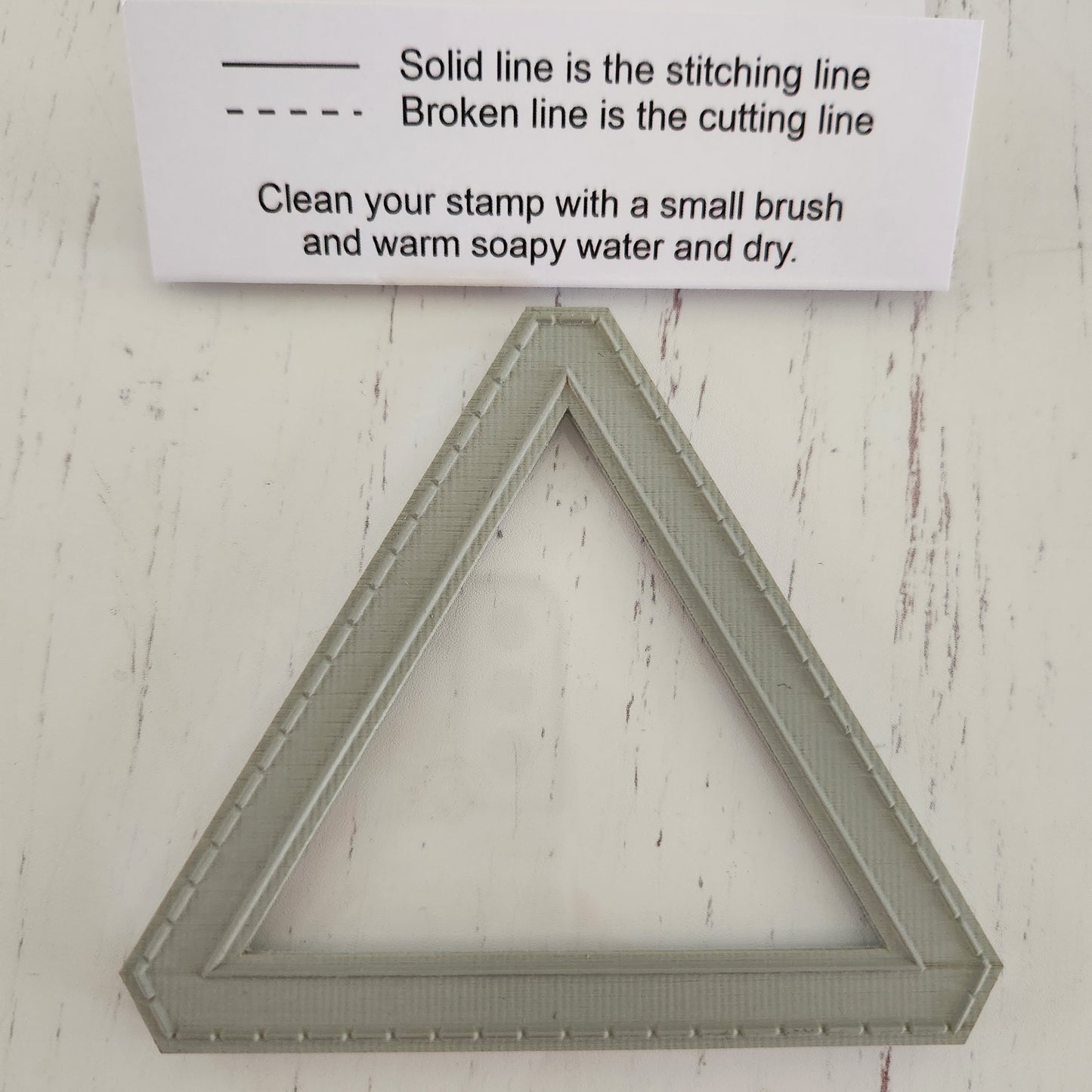 3" Equilateral  Triangle / Patchwork Stamp