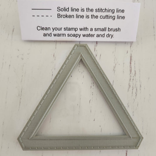 3" Equilateral  Triangle / Patchwork Stamp