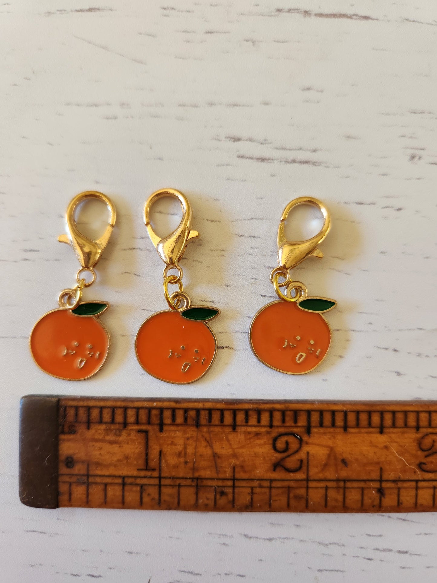 Cute Orange - Zipper Charm