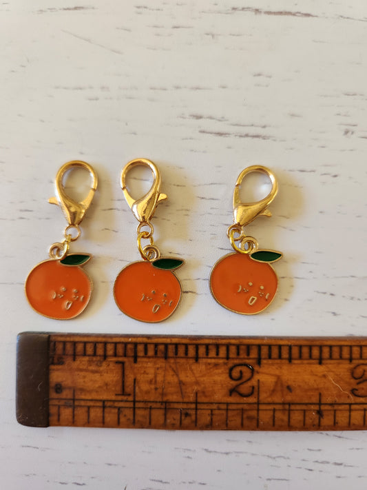Cute Orange - Zipper Charm