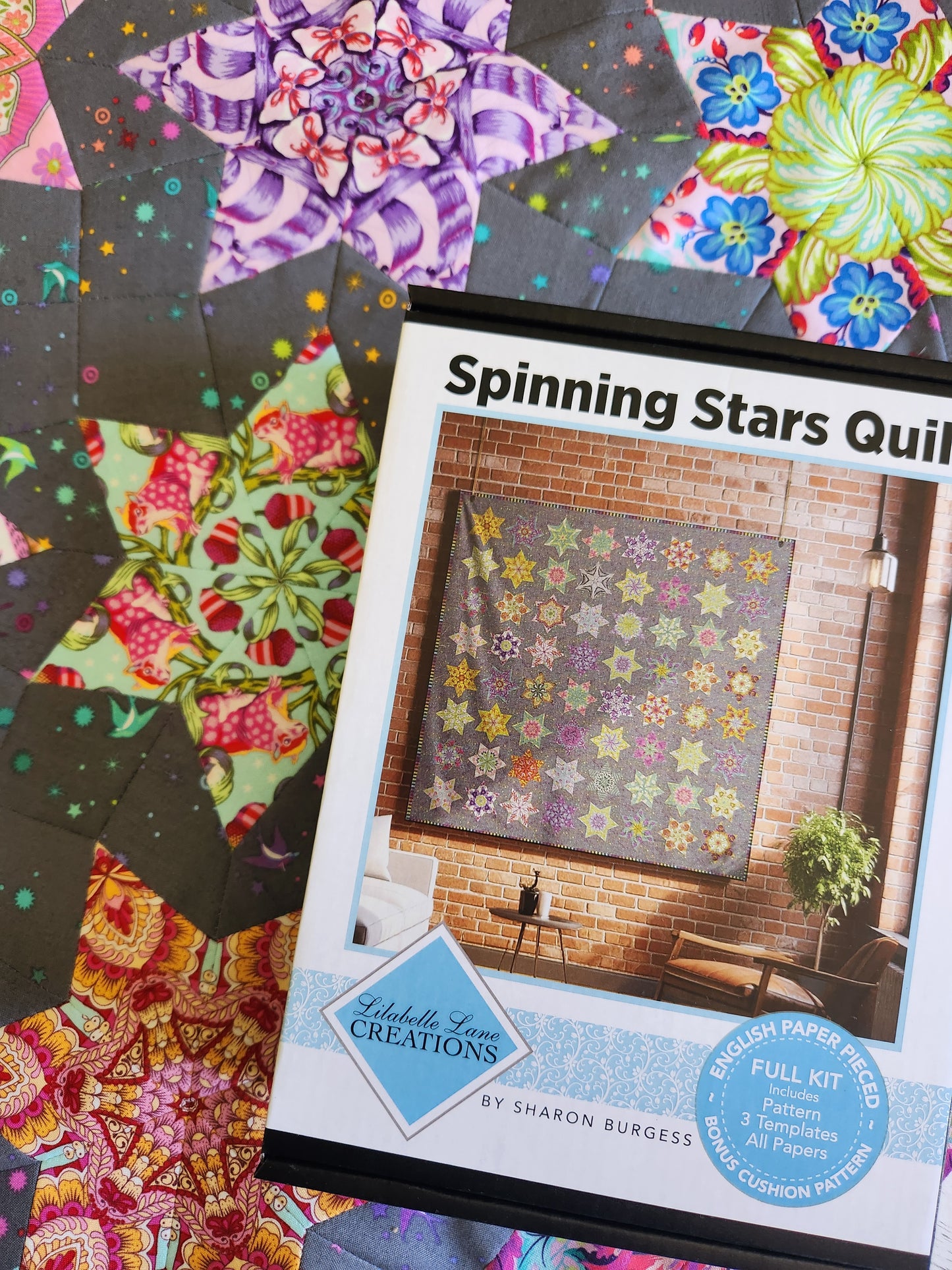 Spinning Stars Quilt by Lilabelle Lane Creations