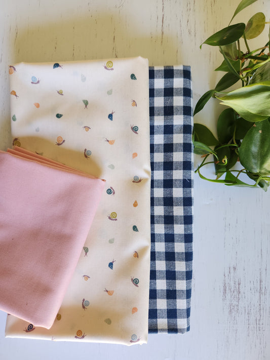 Snail Race Wholecloth Quilt Kit - Crib/Baby Size