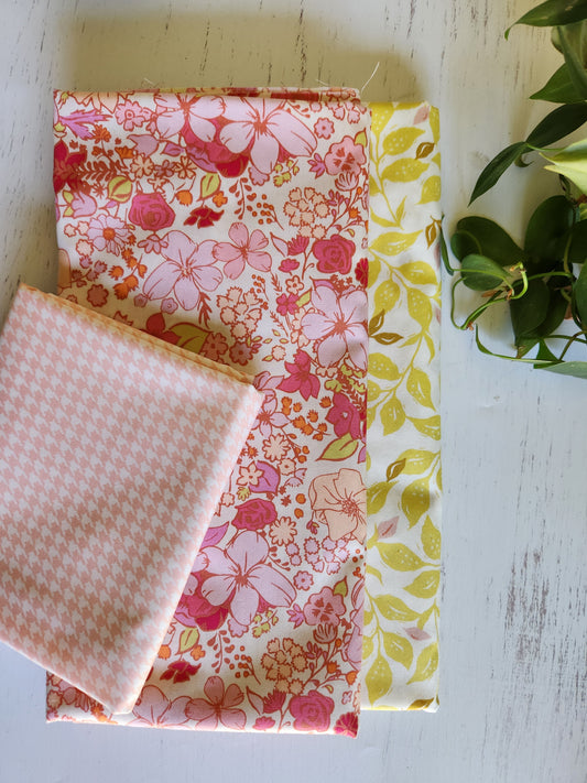 Floral Delight- Wholecloth Quilt Kit - Crib/Baby Size