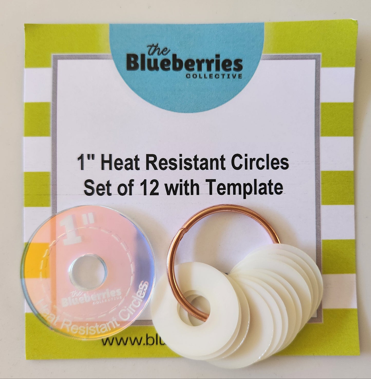 Heat Resistant Circles - 2" 1.5" 1.25" and 1" Packs Available