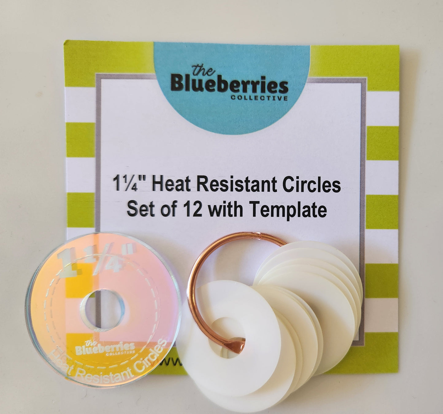 Heat Resistant Circles - 2" 1.5" 1.25" and 1" Packs Available