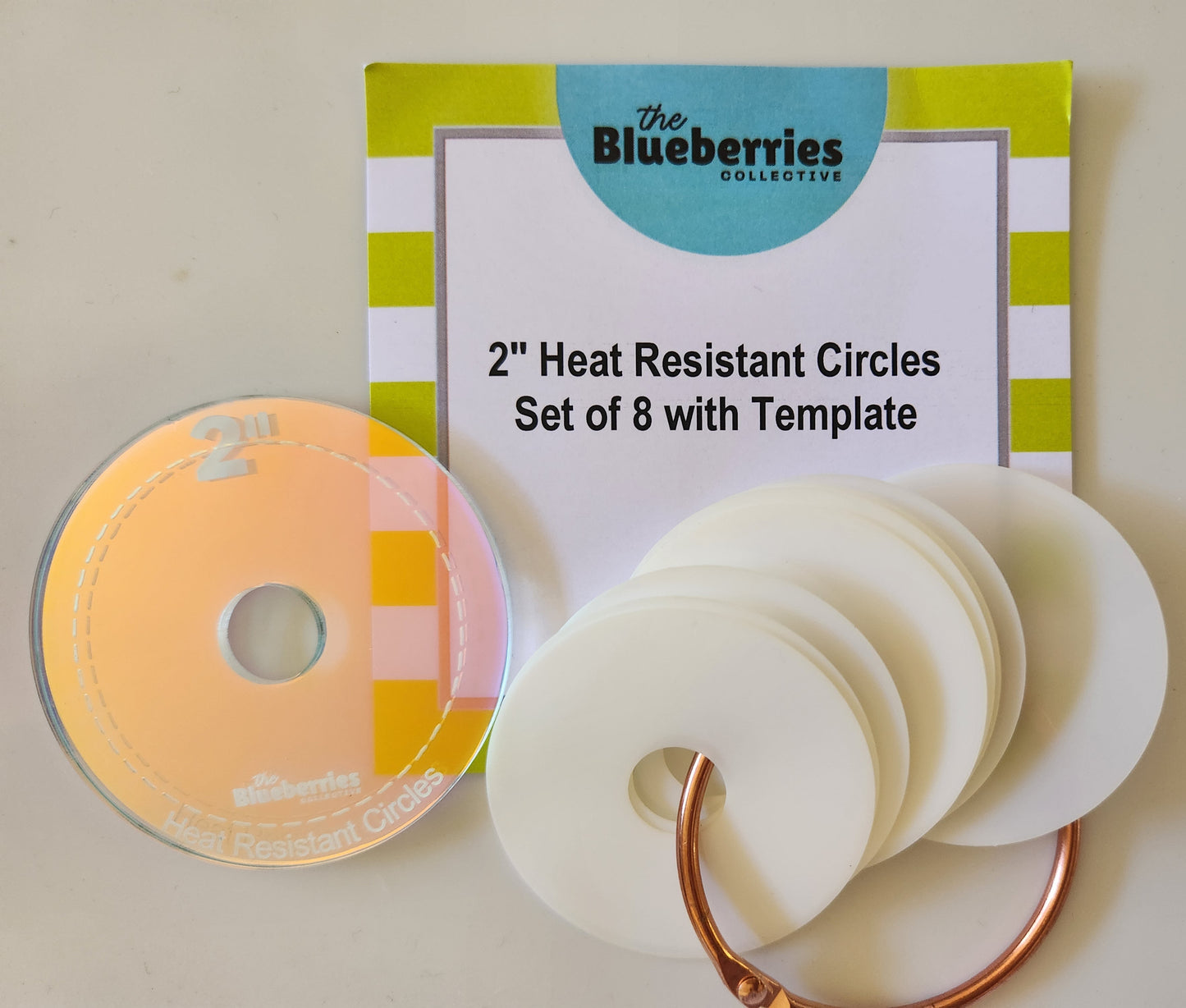 Heat Resistant Circles - 2" 1.5" 1.25" and 1" Packs Available