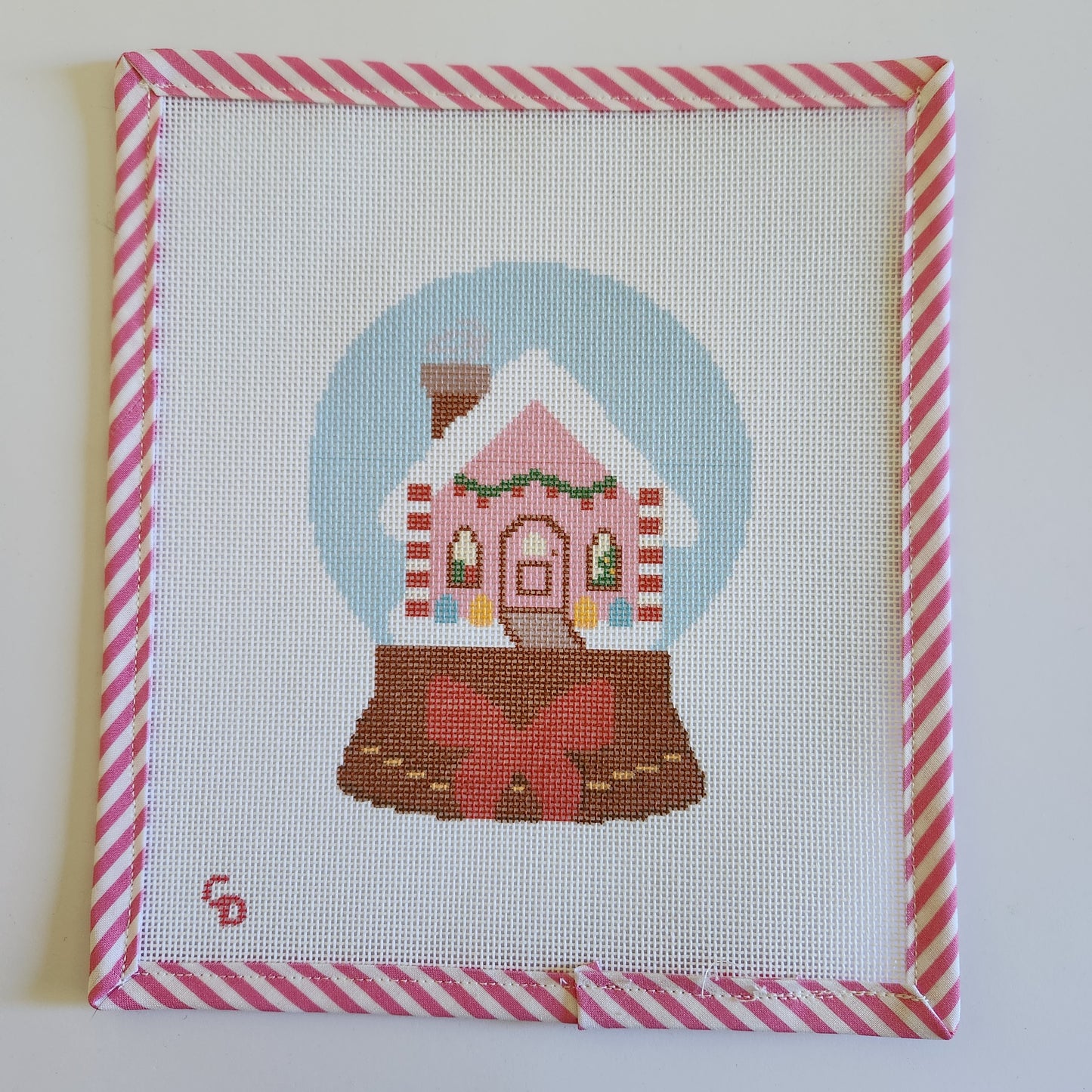 Christmas Snow Globe Needlepoint Canvas