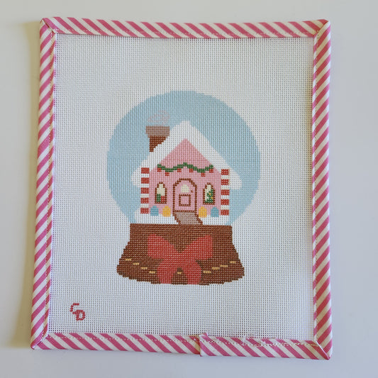 Christmas Snow Globe Needlepoint Canvas