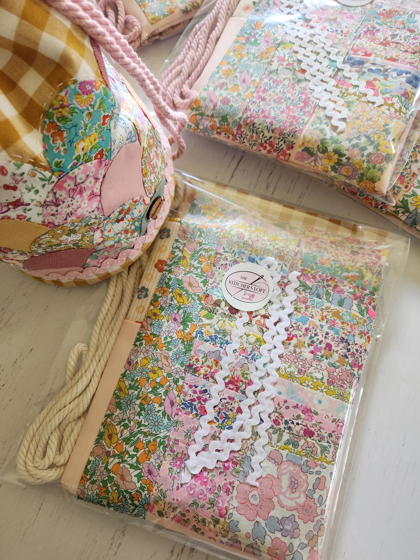 Clara Dilly Bag **LIBERTY Fabric KIT** by Lilabelle Lane Creations