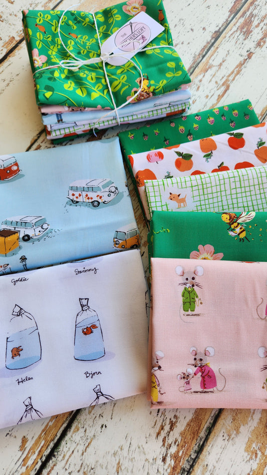 Heather Ross Favourites ~ 7 Fat Quarter Bundle ~