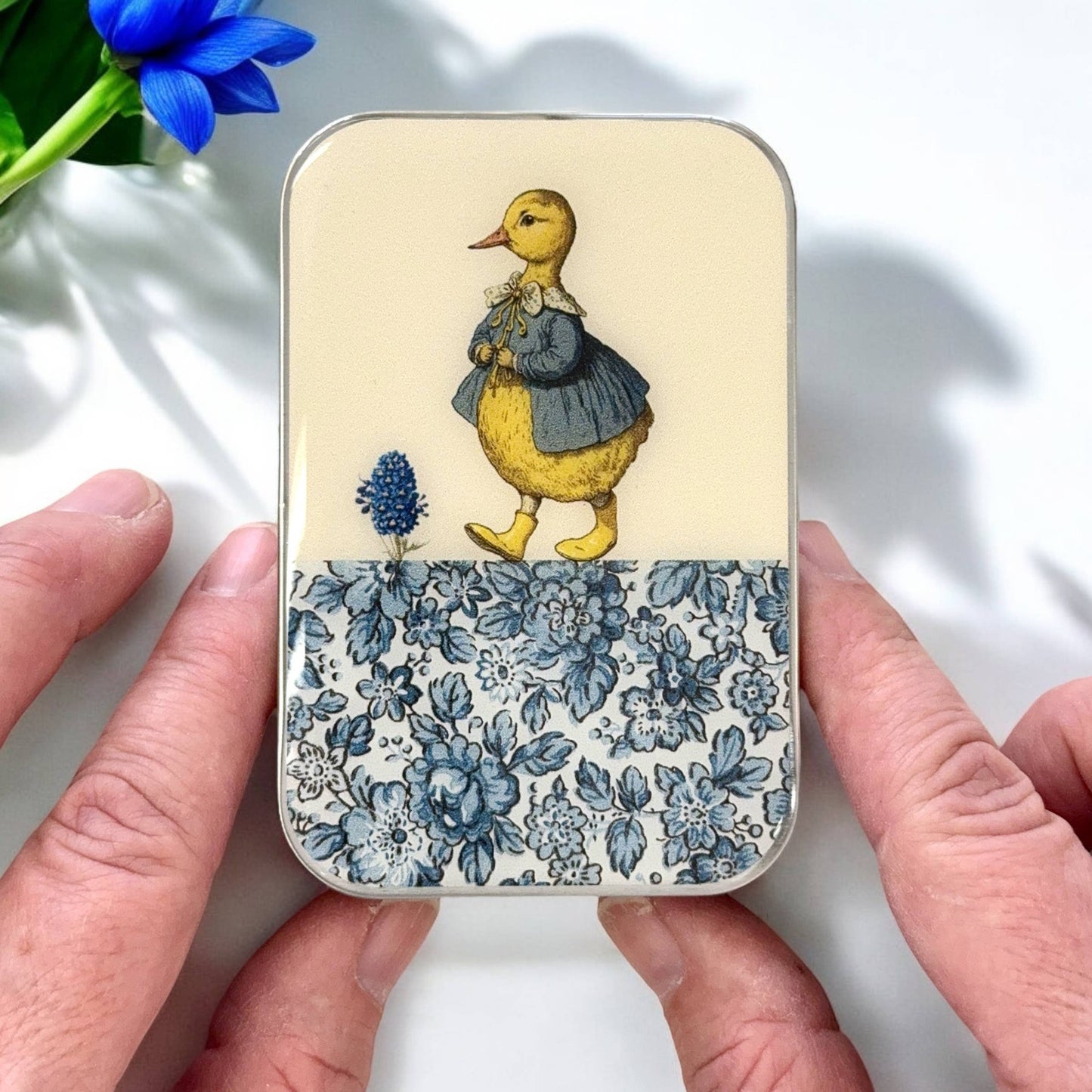 Firefly Notes Tin - Duck and Flower - LARGE