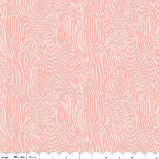 Glamp Camp - Wood Grain Pink by Riley Blake Fabrics