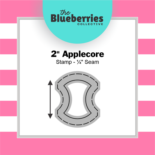 2" Applecore Stamp / Patchwork Stamp