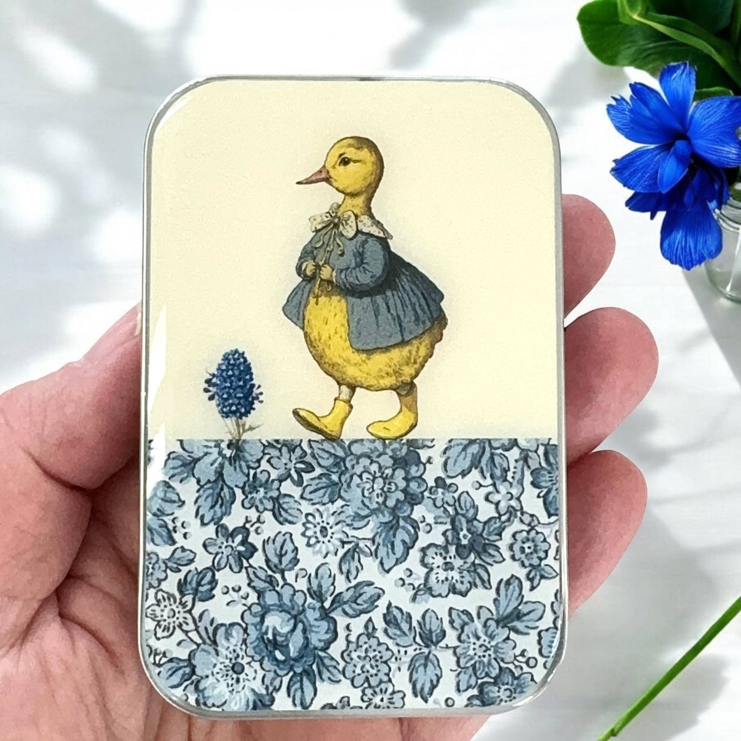 Firefly Notes Tin - Duck and Flower - LARGE