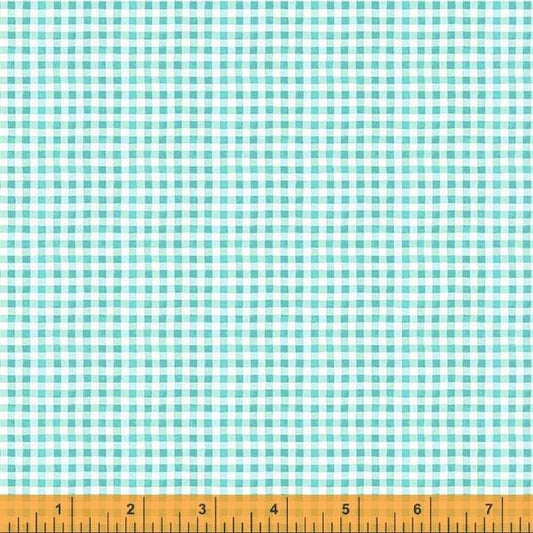 Tiny Gingham Aqua - Noel by Clare Therese Gray