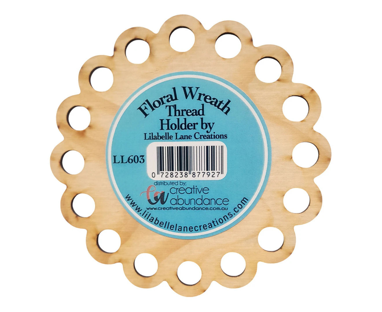 Floral Wreath Thread Holder - Lilabelle Lane Creations