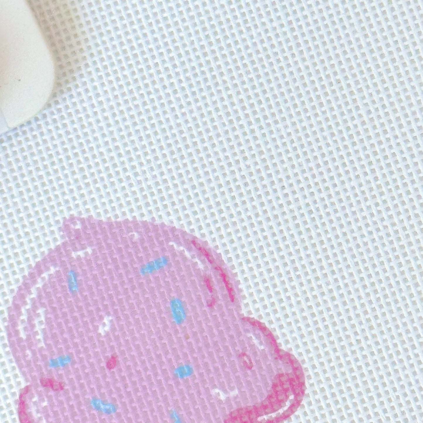 Summer Ice Cream - Needlepoint Canvas - Artisan Printed - 18 Mesh