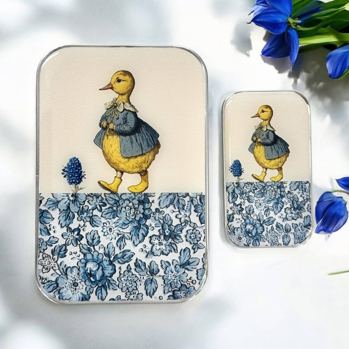 Firefly Notes Tin - Duck and Flower - LARGE