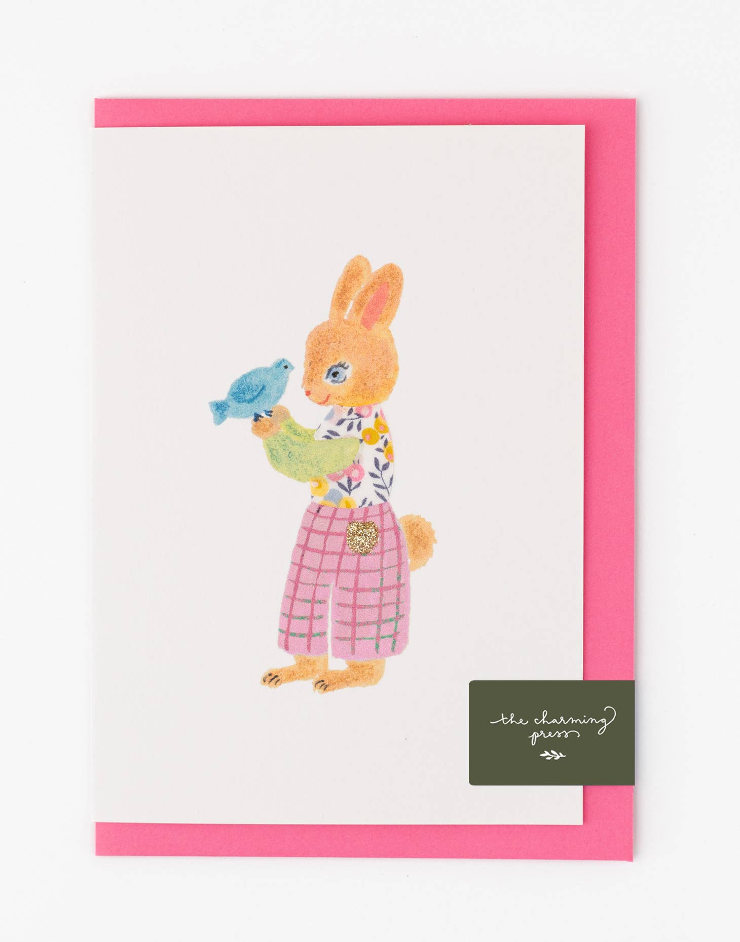 Rabbit Card - Liberty Wiltshire Bud Fabric – The Stitcher's Loft
