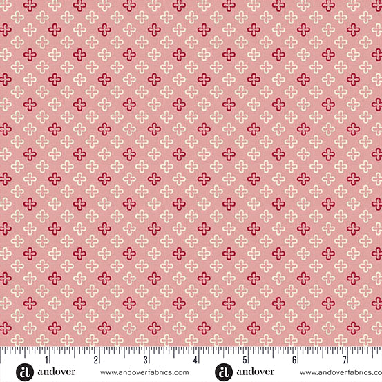 Fresh Linen in Rose Pink- A Woodsy Cottage by Andover Fabrics