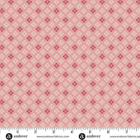 Fresh Linen in Rose Pink- A Woodsy Cottage by Andover Fabrics